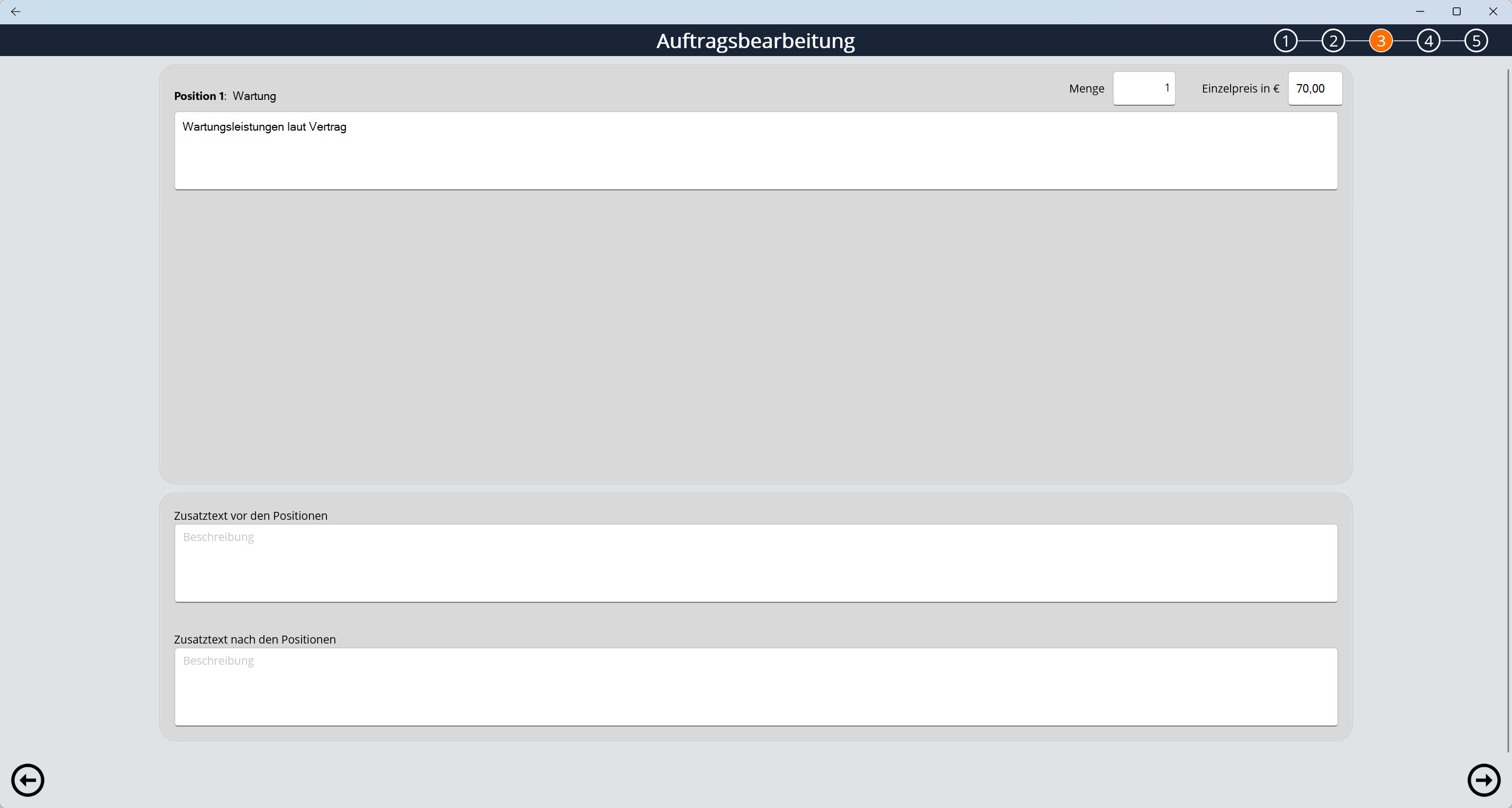 Der Screenshot des Programms Sara zeigt die Auftragsverwaltung